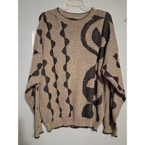 VTG 90s Tony Lambert Knit Sweater Men’s Sz L Pullover USA Made Preppy Teacher